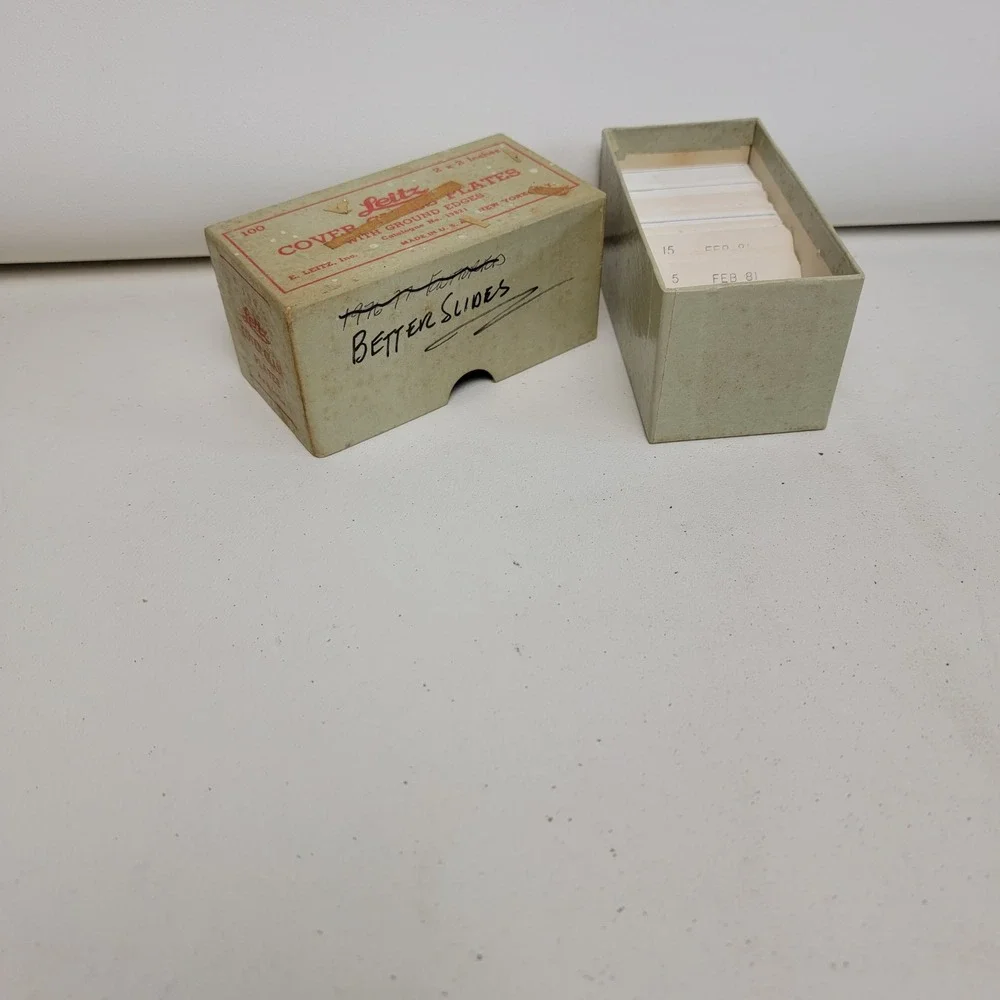 Vintage 35mm Color Slides Architecture Blueprints Landscapes Leitz Box 1980s
